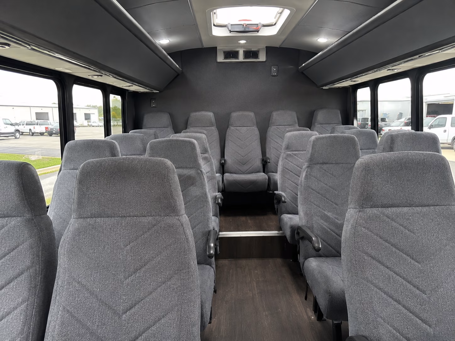 yuma 18 passenger minibus inside