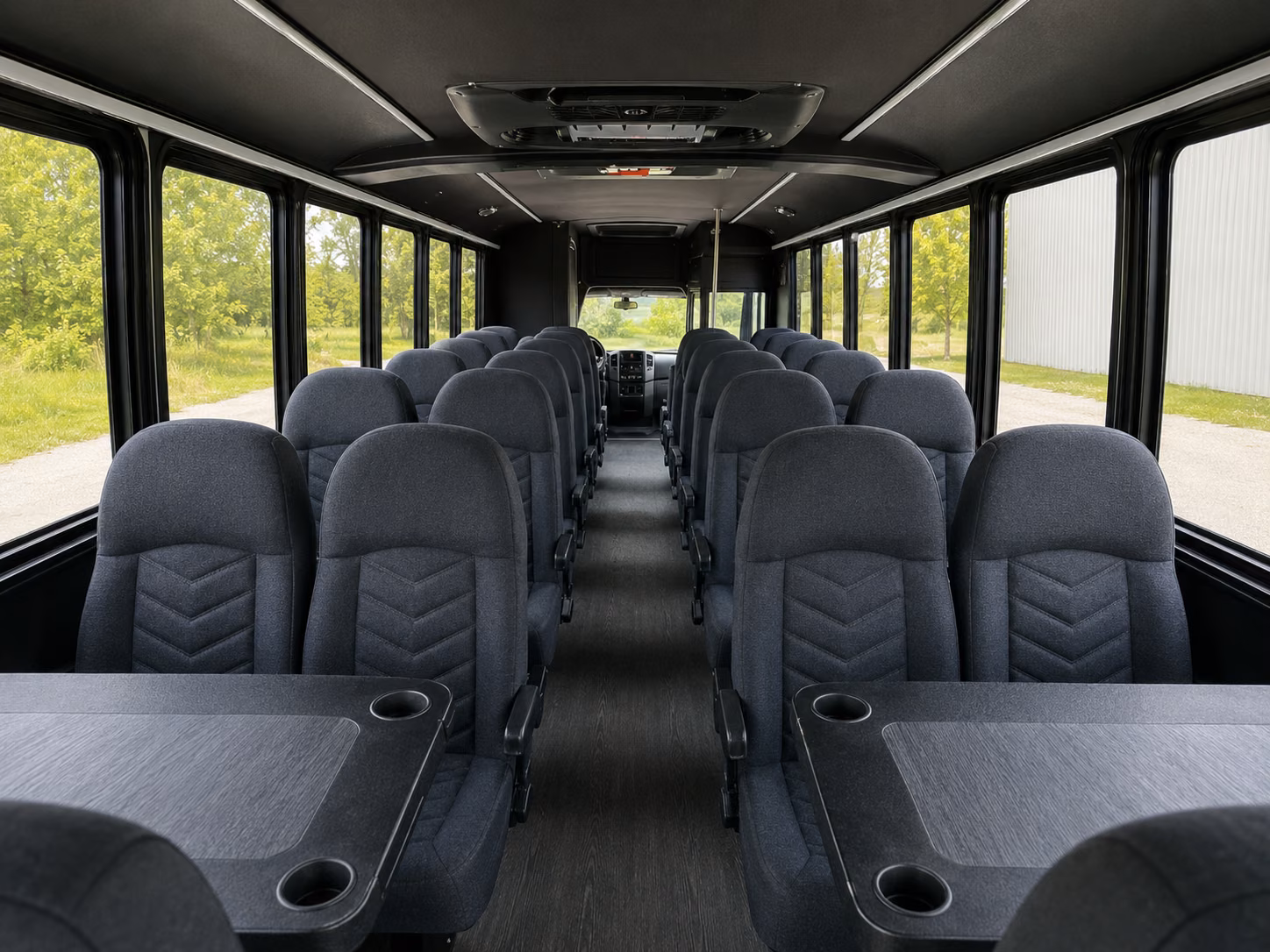 yuma 20 passenger minibus inside