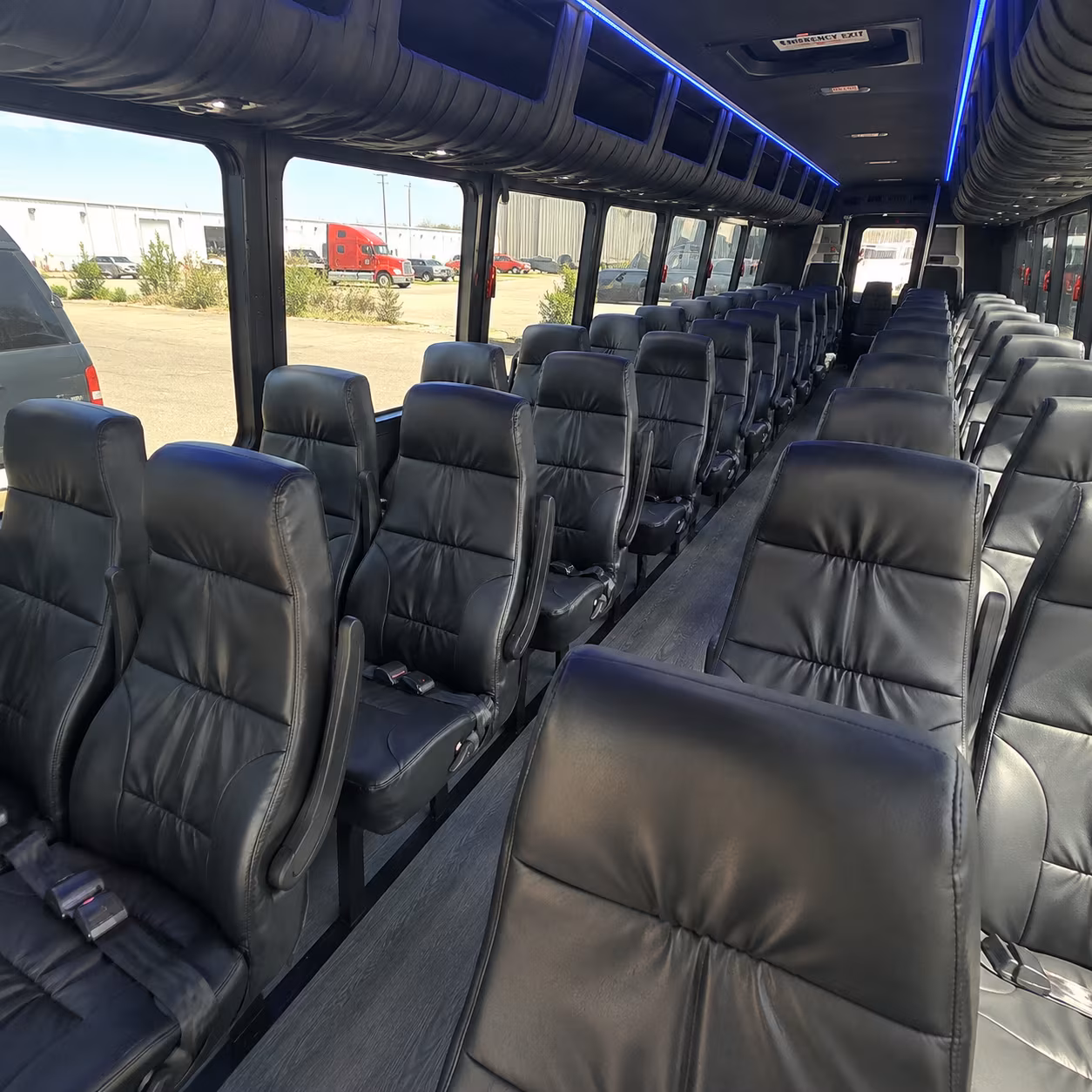 yuma 25 passenger minibus inside