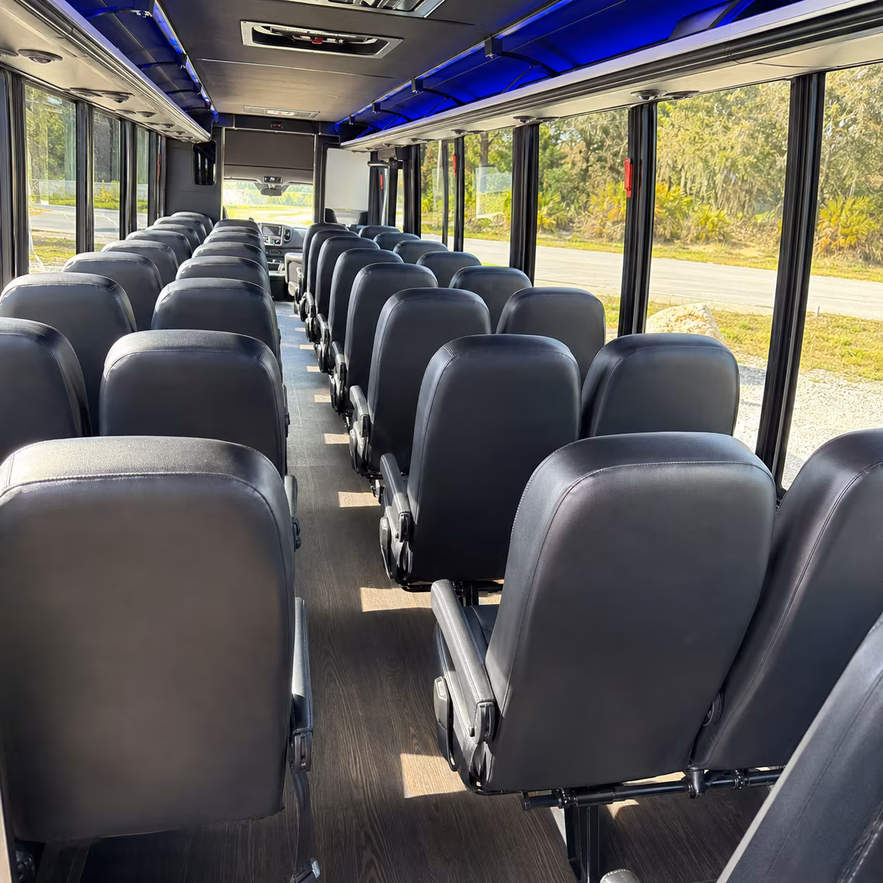 yuma 28 passenger minibus interior
