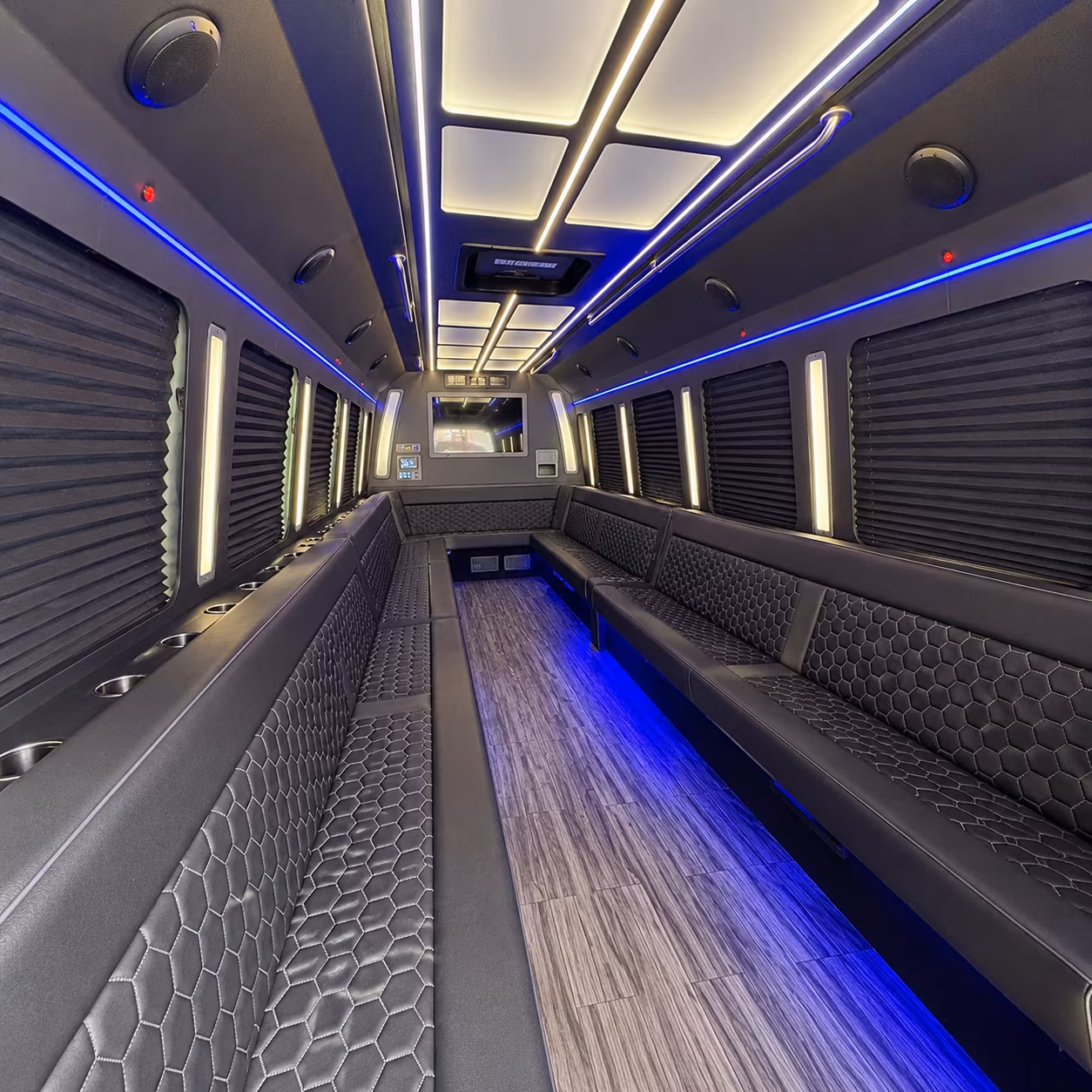 yuma 30 passenger party bus interior