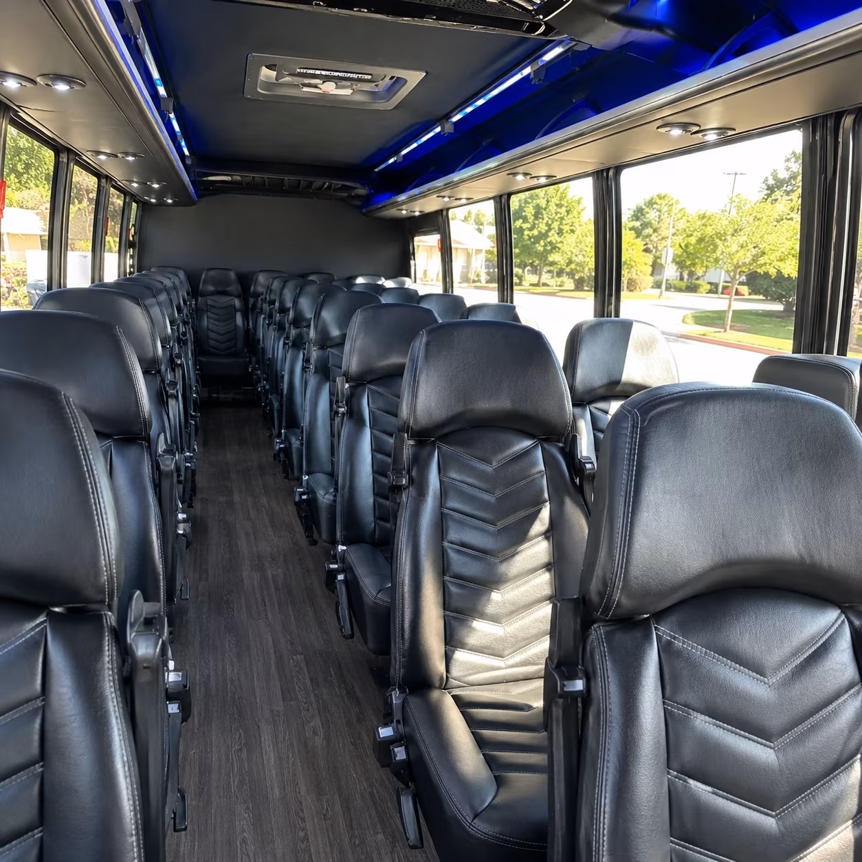 yuma 35 passenger minibus interior