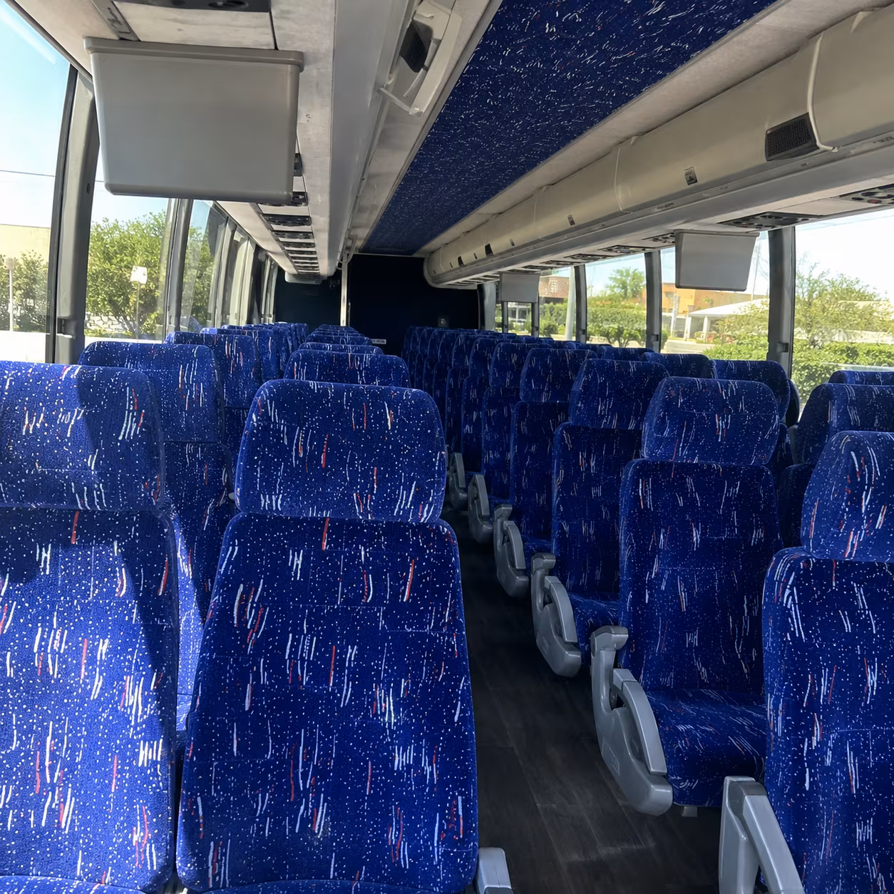 yuma 56 passenger charter bus interior